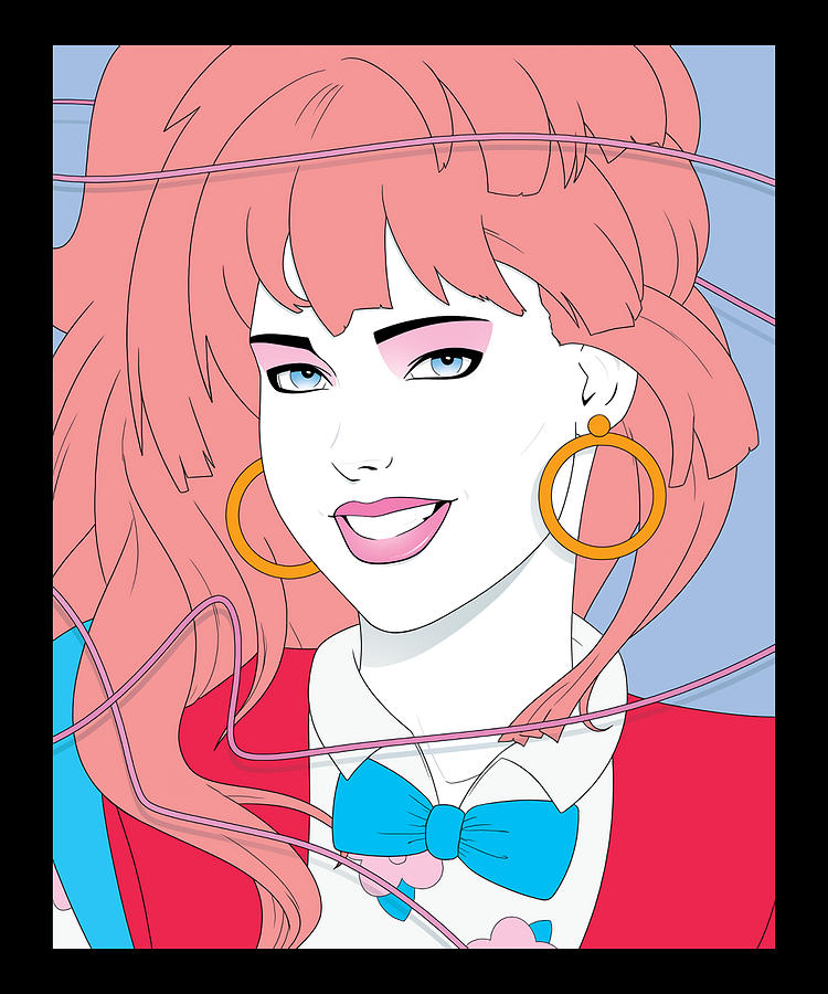 Beautiful Model Jem And The Holograms Retro Vintage Digital Art by Jem