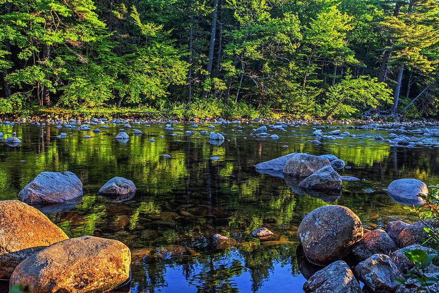 Beautiful Morning on the Swift River North Conway New Hampshire Kancamagus Highway Albany NH Photograph by Toby McGuire