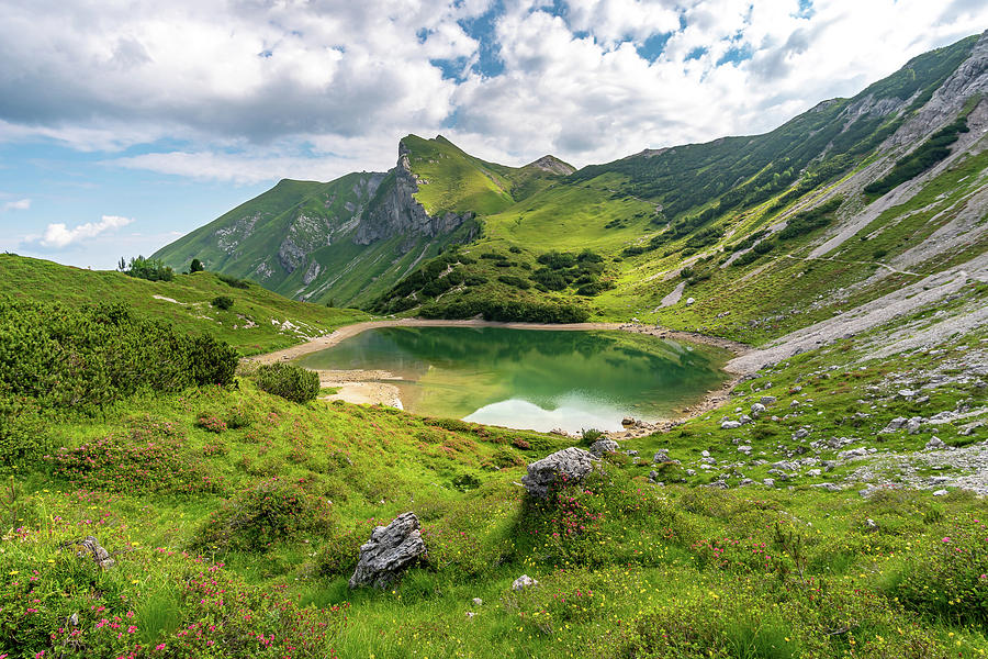 Beautiful mountain lake in the Bavarian Alps Photograph by Michael ...