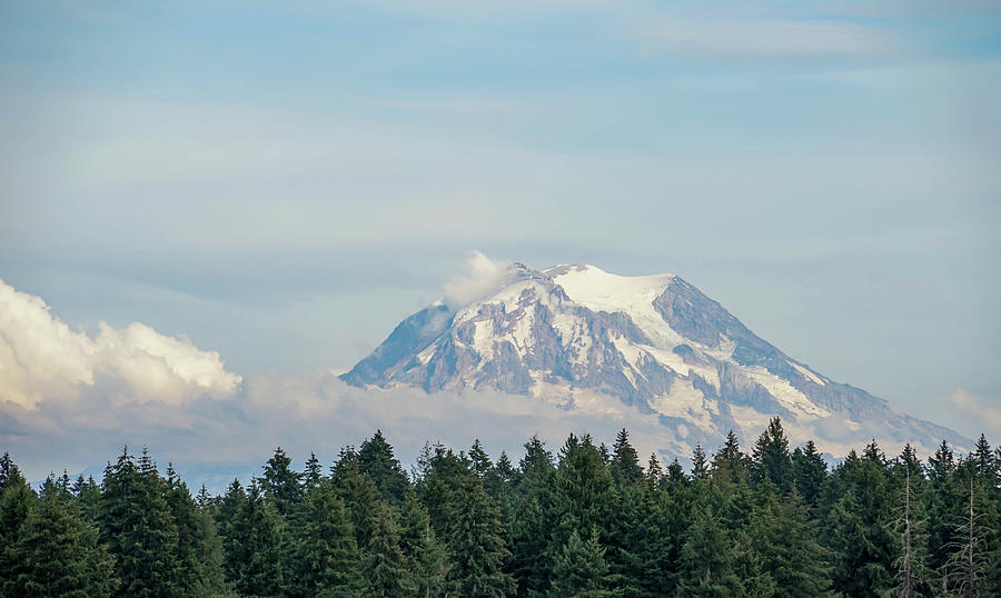 Beautiful Mt. Rainier In The Summer Photograph By Melanie Wood - Fine 