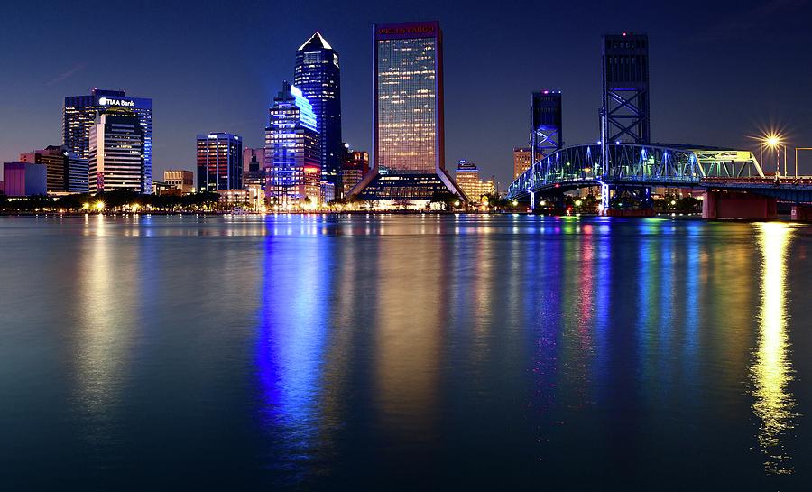 Jacksonville Photograph - Beautiful Night Wonderful Light by Frozen in Time Fine Art Photography