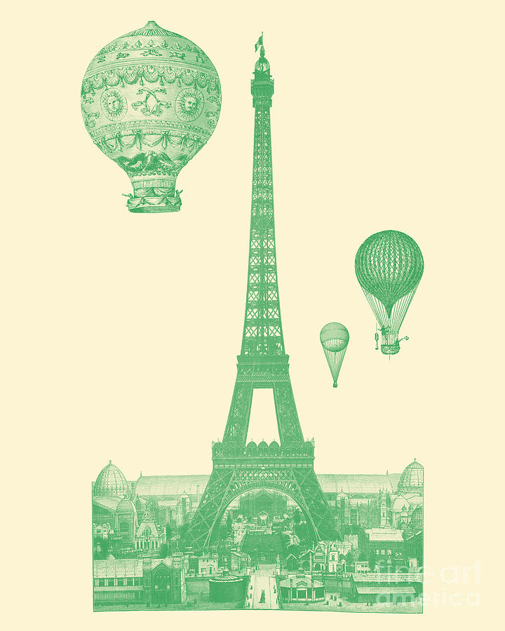 Eiffel Tower Digital Art - Beautiful Paris by Madame Memento