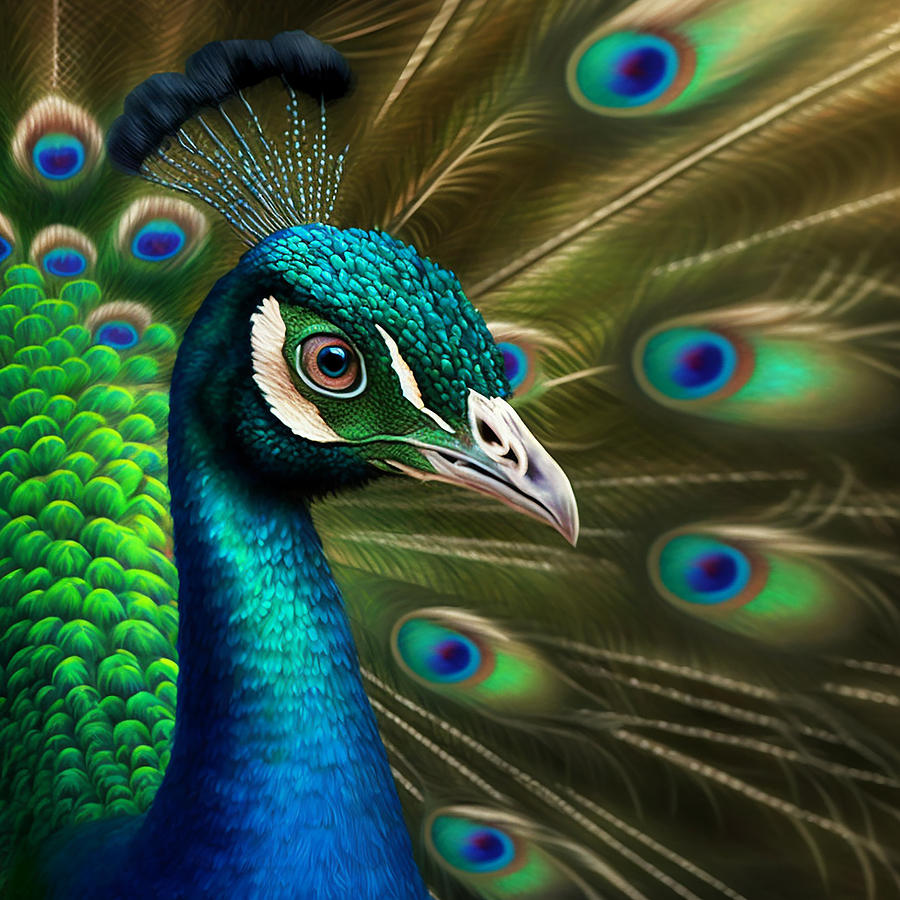 Beautiful Peacock Digital Art by Kailooma X TheDol - Fine Art America