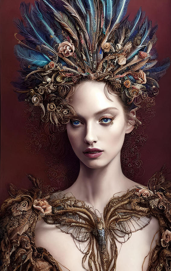 Beautiful Queen Digital Art by Otto Rapp