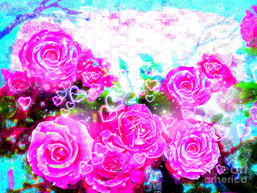 Beautiful Rose Love Digital Art by BelleAme Sommers