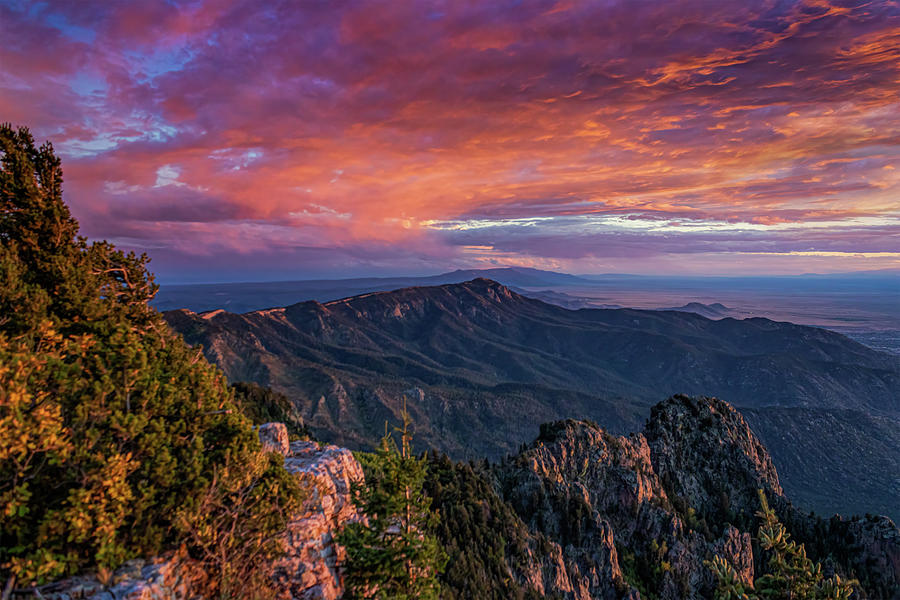 Beautiful Sandia Peak Sunset Photograph by Mark Chandler - Fine Art America