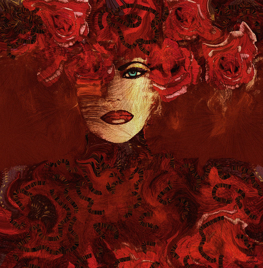 Beautiful Scarlet Painting by Natalie Holland