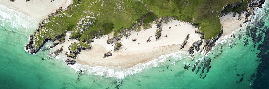 Beautiful scotland beach aerial Photograph by Sonny Ryse