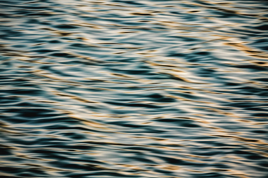 Beautiful sea waves at sunset, play of ripples Photograph by Hanna Tor