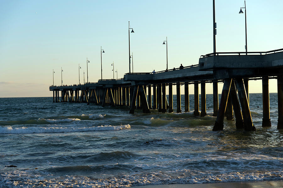 Beautiful Seascape of the Venice Pier Photograph by Mark Stout