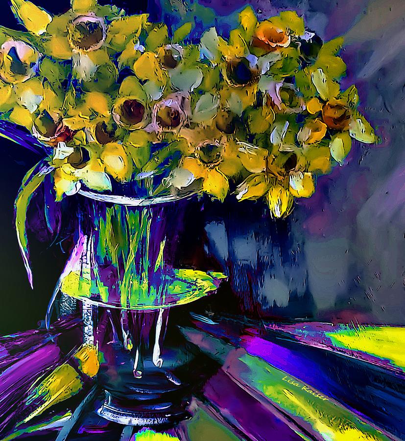 Beautiful Season of Daffodils Painting by Lisa Kaiser