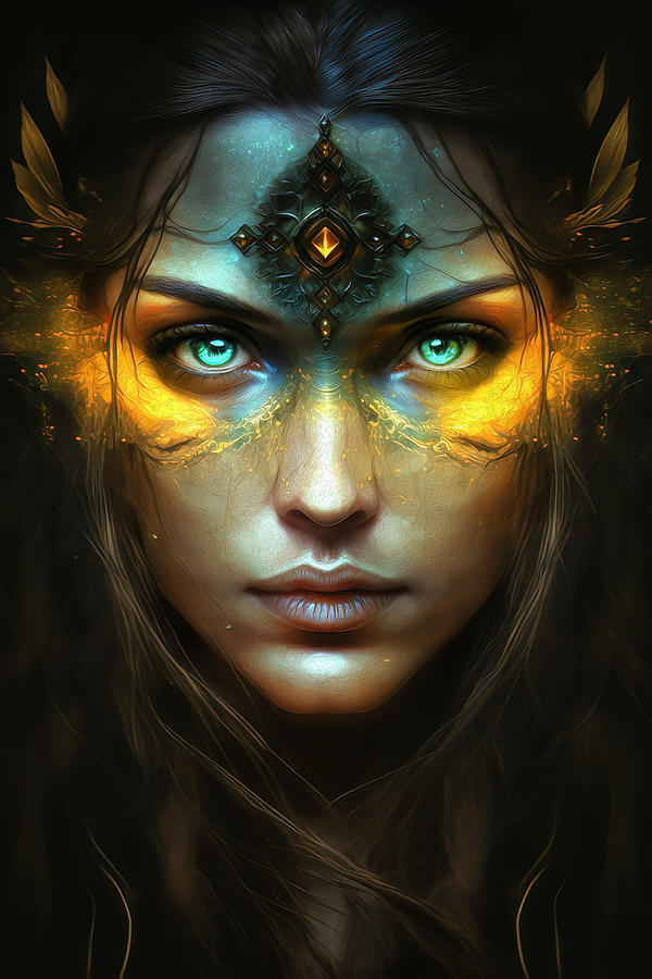 Beautiful Sorceress Digital Art By John Cooke Fine Art America 