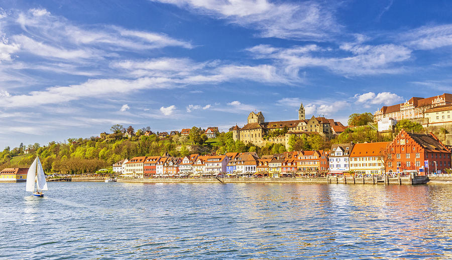 Beautiful spring day in Meersburg at Lake Constance (Bodensee) Photograph by Juergen Sack