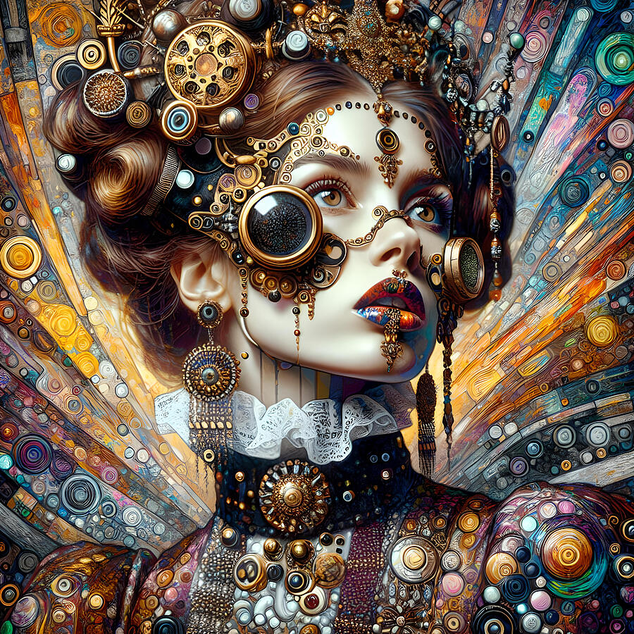 Beautiful Steampunk Portrait Photograph by Cate Franklyn Beautiful Steampunk Portrait Photograph by Cate Franklyn