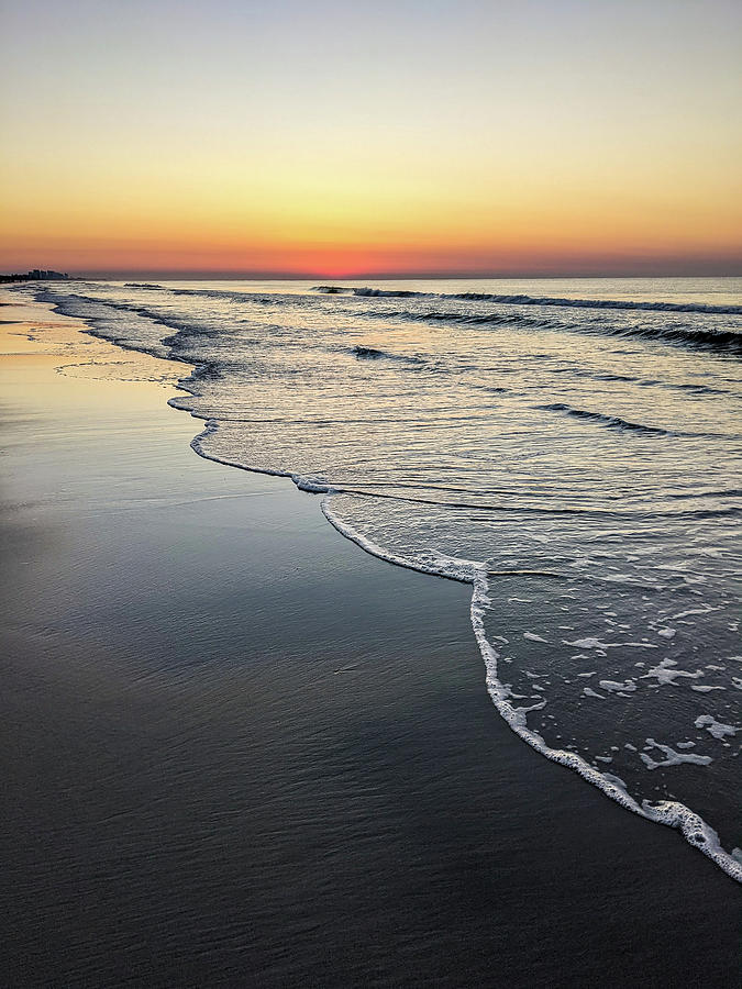 Beautiful Sunrise At Myrtle Beach In South Carolina Atlantic Oce Photograph by Alex Grichenko