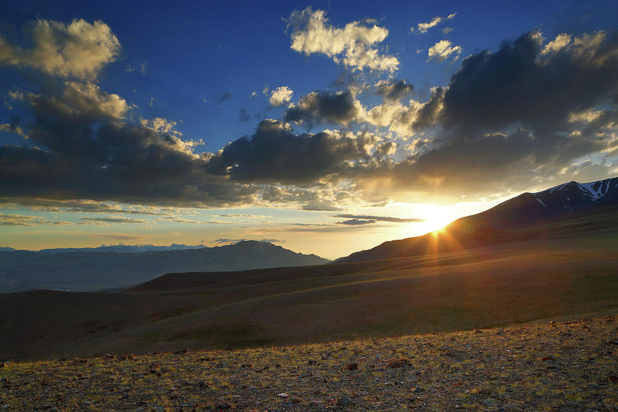 beautiful sunset in Altai mountains Photograph by Mikhail Kokhanchikov