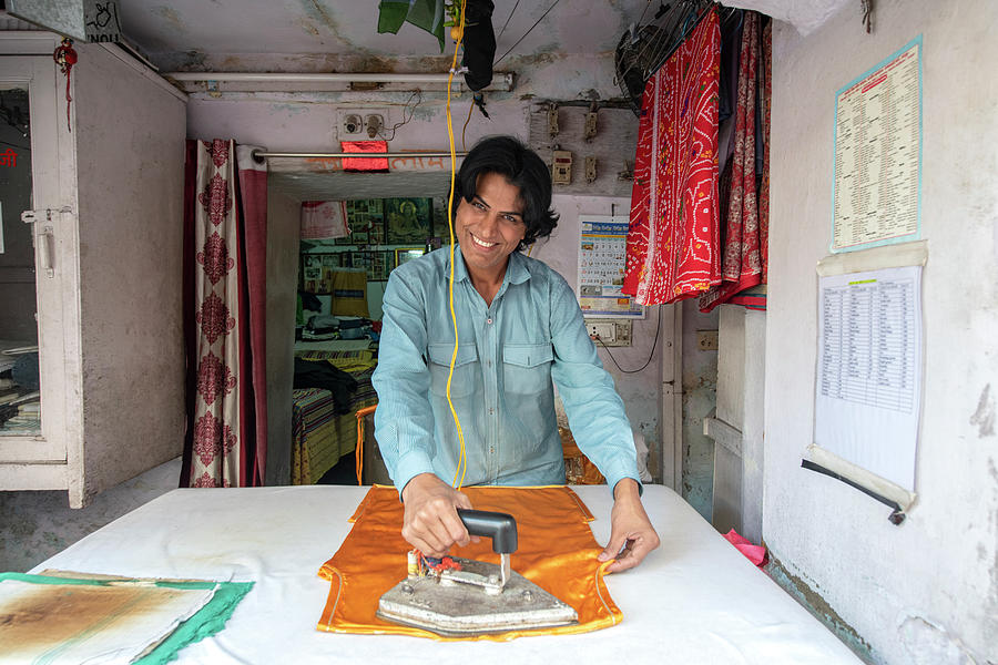 Beautiful Tailor in India Photograph by Jean Fogelberg - Fine Art America