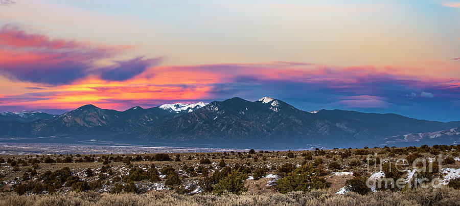 Beautiful Taos Mountains Pano Photograph by Elijah Rael - Fine Art America