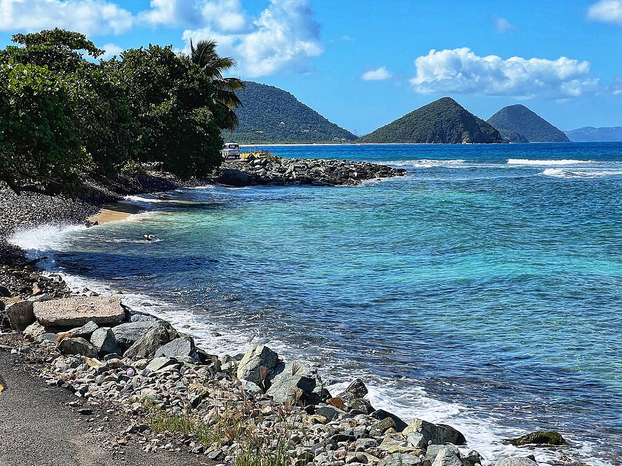 Pebbles Photograph - Beautiful Tortola Coastal Scene by Carla Parris