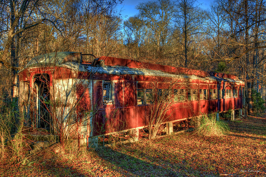 Beautiful Transforming Rust 2 The Train Car Fire Art Photograph by Reid Callaway