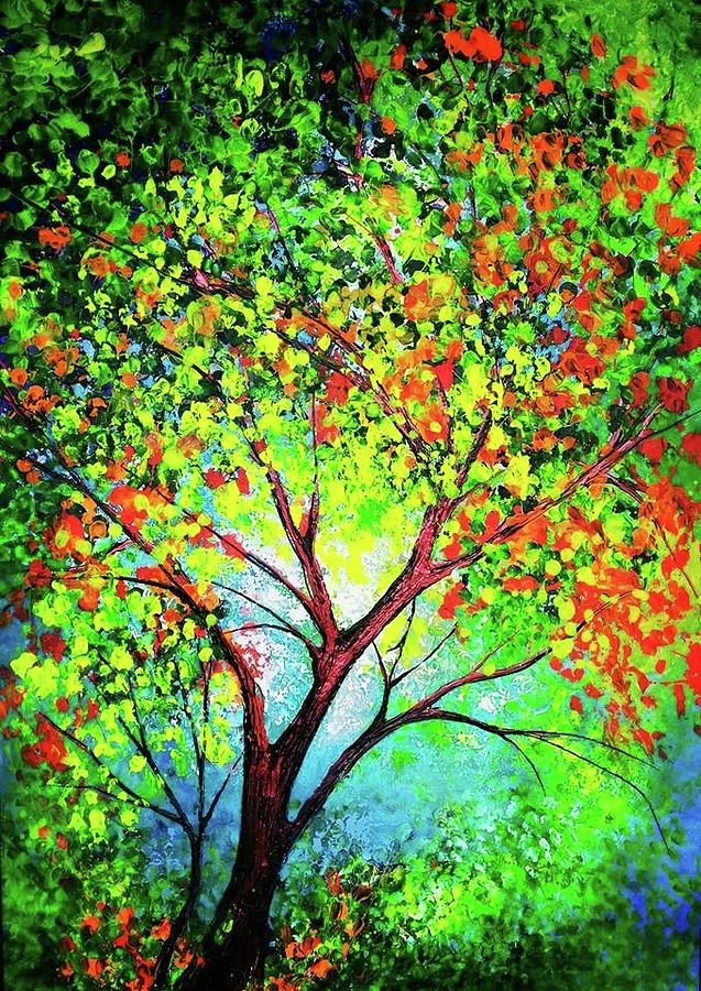 Beautiful Tree Painting by Ana Fernandez | Fine Art America