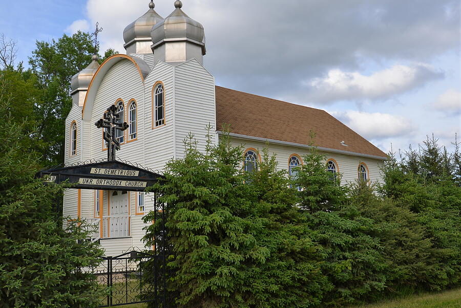 Beautiful Ukrainian Orthodox Church Mitchellview, Saskatchewan  Photograph by Lawrence Christopher