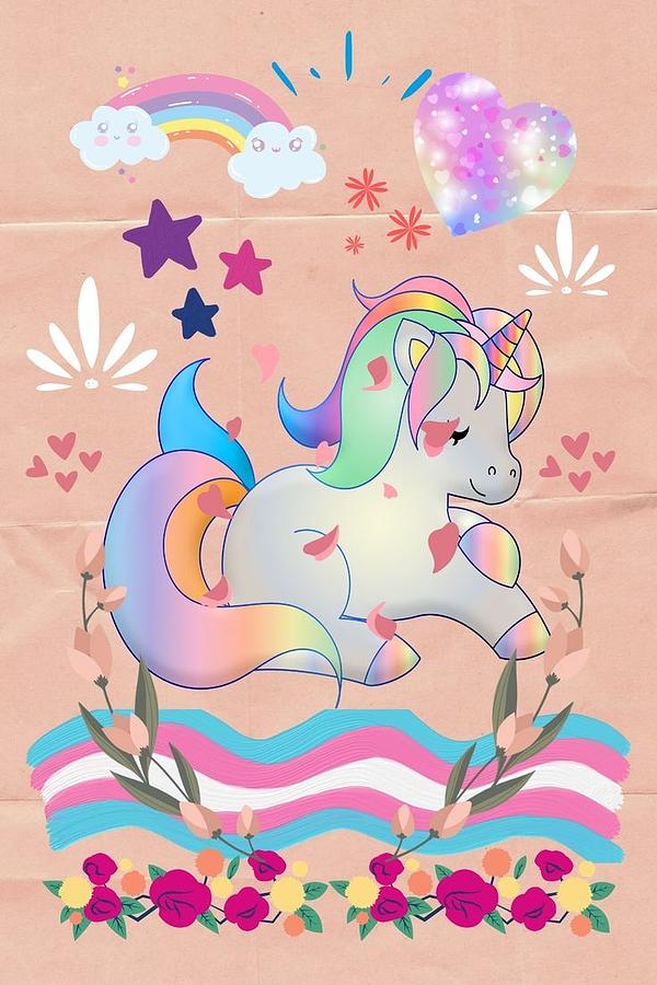 Beautiful unicorn Digital Art by Helene Coumes | Fine Art America