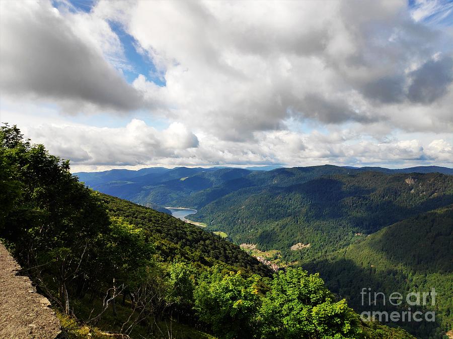 Beautiful View Over The Hills Of The Vosges To Lac De Kruth-wildenstein Photograph