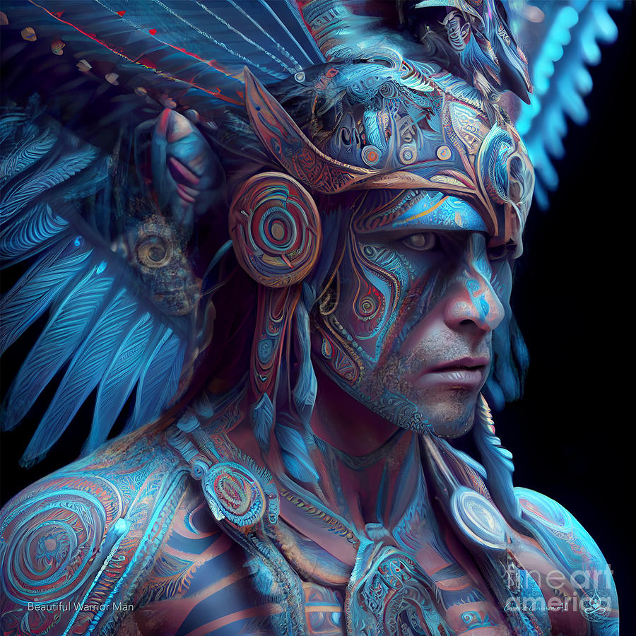 Beautiful Warrior Man Digital Art by Chahe Chuwa - Fine Art America