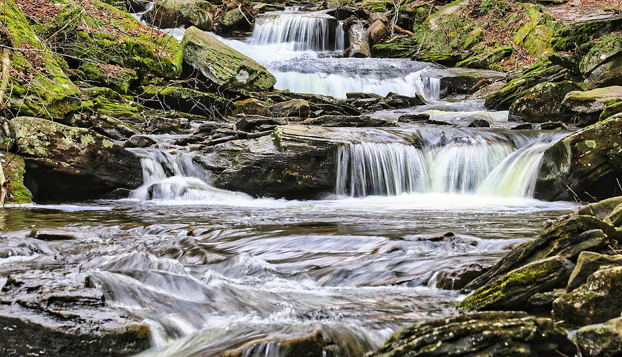 Beautiful Waterfall At Ricketts Glen Photograph by Scott Burd