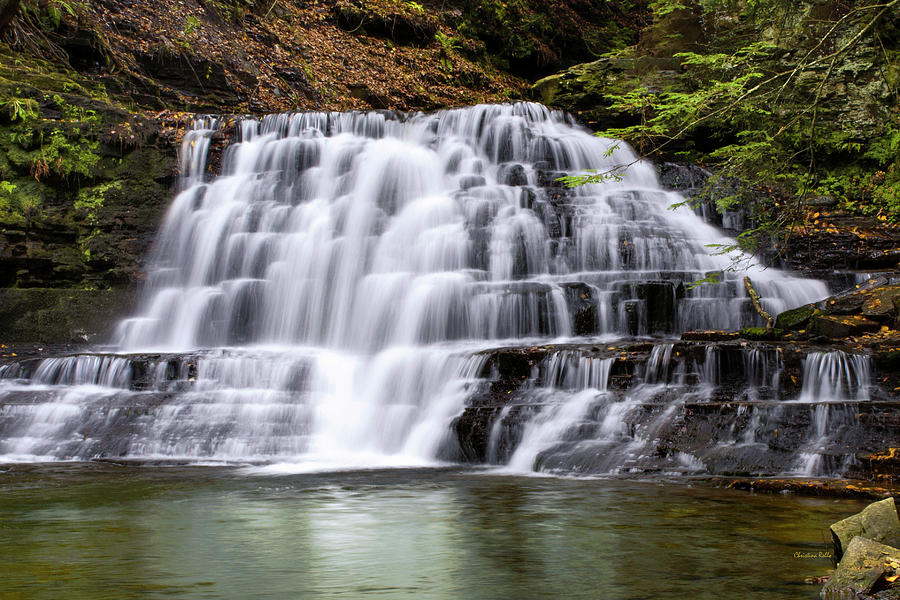Beautiful Waterfall Photograph by Christina Rollo
