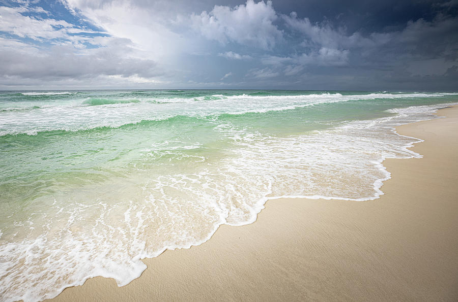 Beautiful Waves As The Storm Approaches In Gulf Islands National Seashore Photograph