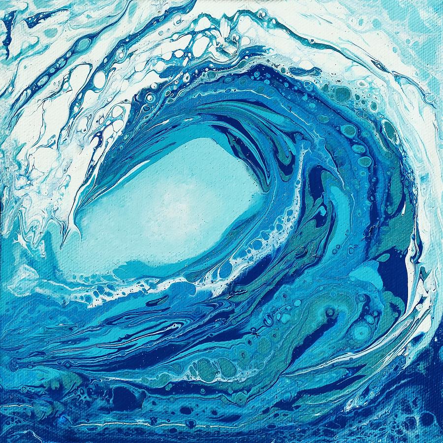 Blue Painting - Beautiful Wave I by Dara Dodson Blue Painting - Beautiful Wave I by Dara Dodson