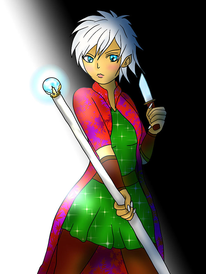Anime girl. Elf by piplexa on DeviantArt