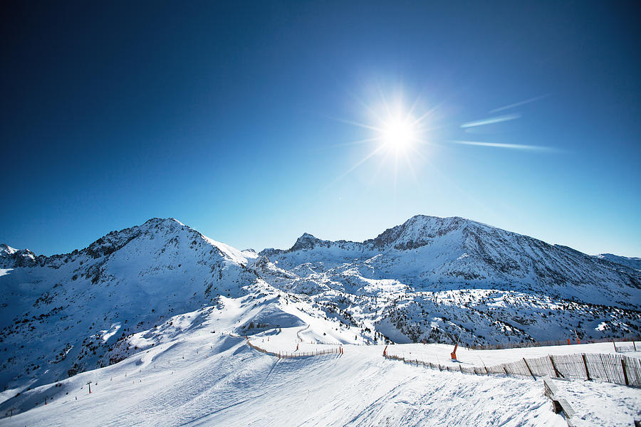 Beautiful winter mountains on a bright sunny day Photograph by Aleksle