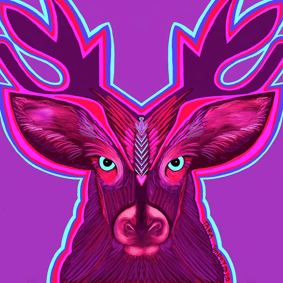 Beautiful Young Buck Digital Art by Tara Shorey - Fine Art America