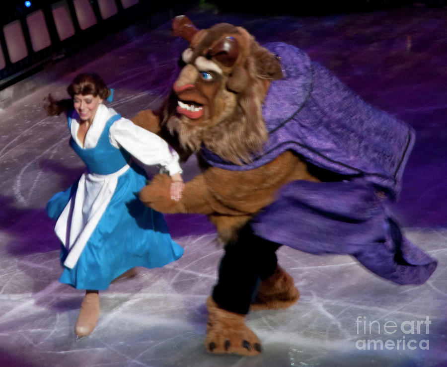 Beauty and the Beast with Disney on Ice 100 Years of Magic Photograph by David Oppenheimer