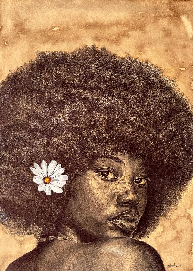 Beauty Around Me Painting by Mcobi Mndzebele - Eswatini Beauty Around Me Painting by Mcobi Mndzebele - Eswatini