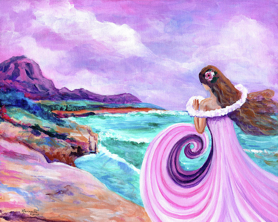 Beauty at the Beach Painting by Marionette Taboniar