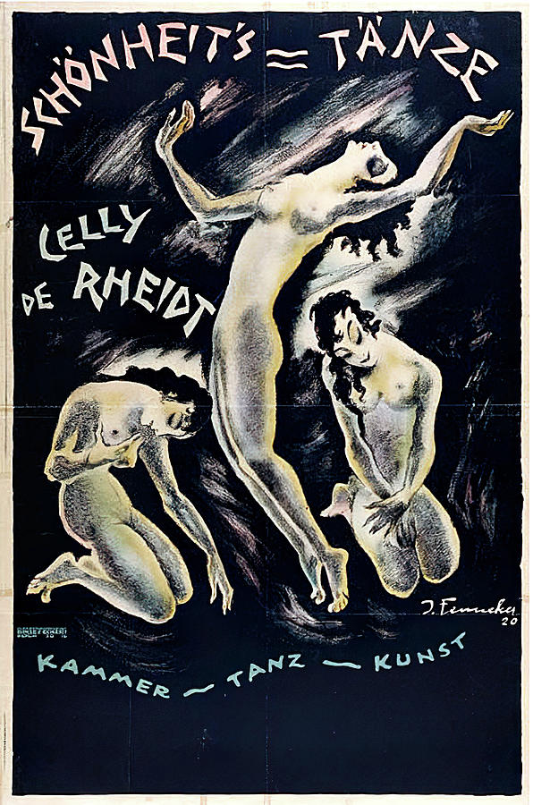 Beauty Dance, 1920 - art by Josef Fenneker Mixed Media by Movie World Posters