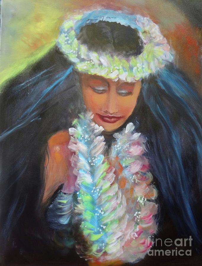 Beauty Hula Painting by Jenny Lee