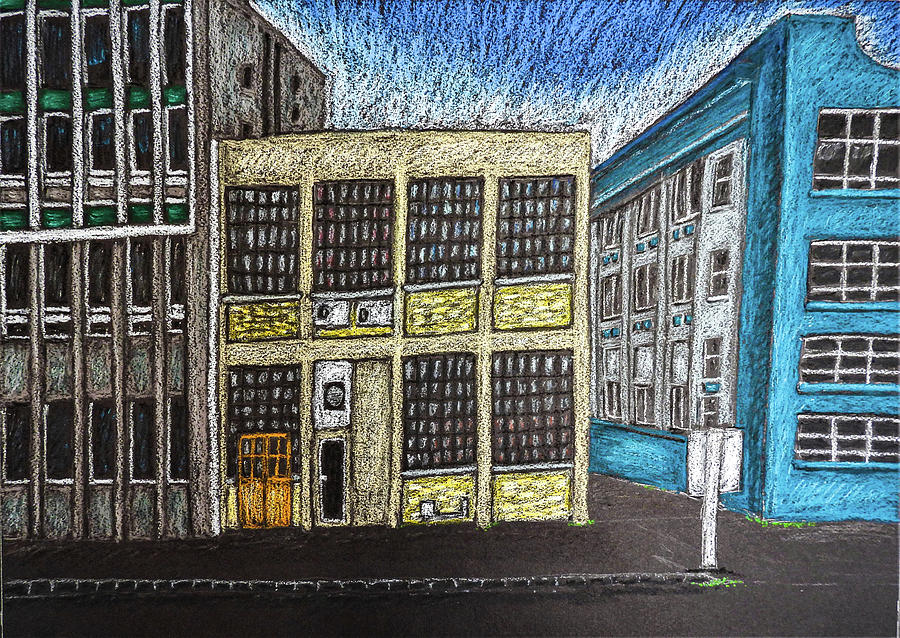 Beauty In Decay - The Backstreets Of Hamilton Nz Drawing