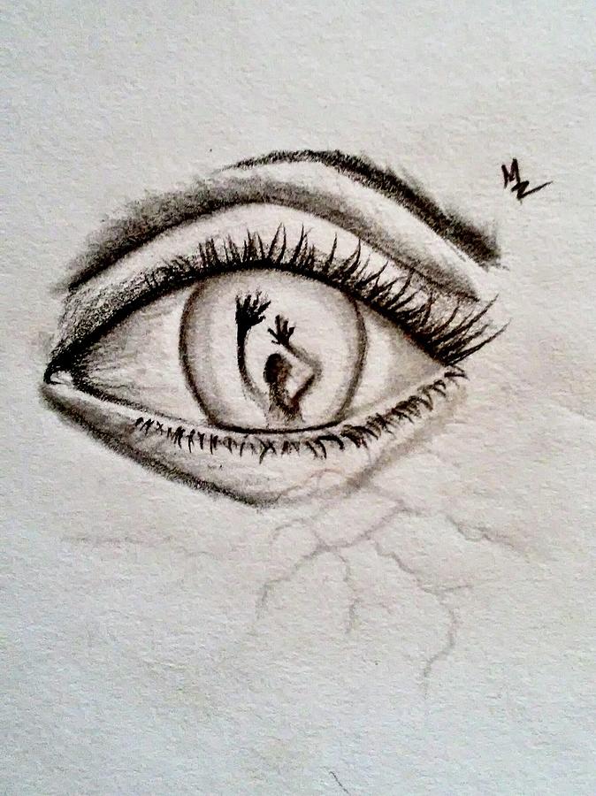 The eye of the beholder Drawing by Marina Spafford - Pixels