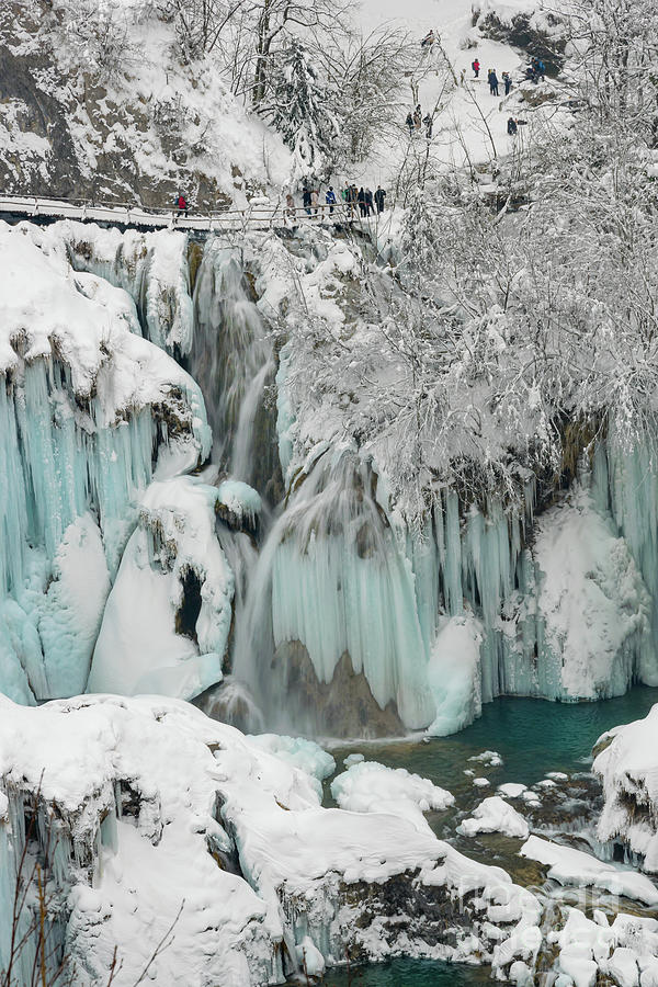 Beauty Of Frozen Nature, Plitvice Lakes Photograph