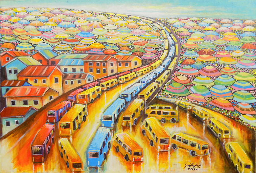 Beauty of Lagos Nigeria Painting by Olaoluwa Smith