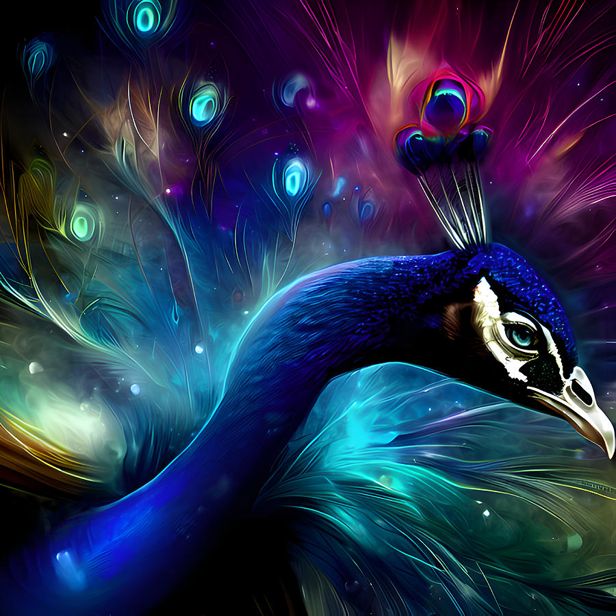 Beauty Of Peacock Digital Art By Aditya Upadhyay Fine Art America