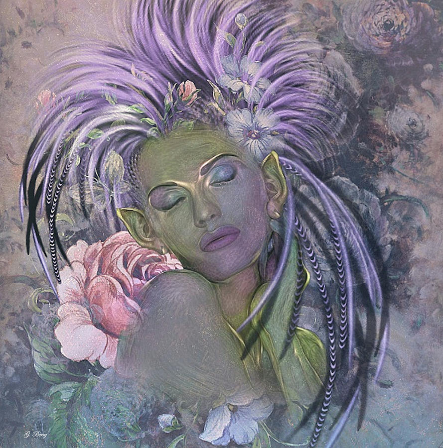 Fantasy Mixed Media - Beauty Surrounds Us  by Gayle Berry