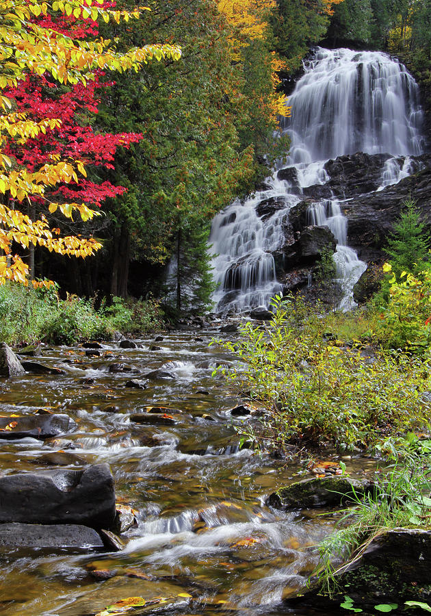 Beaver Brook Autumn Colors Photograph by White Mountain Images