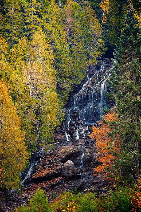 Beaver Brook Falls, Colebrook, NH Photograph by Jeff Sinon