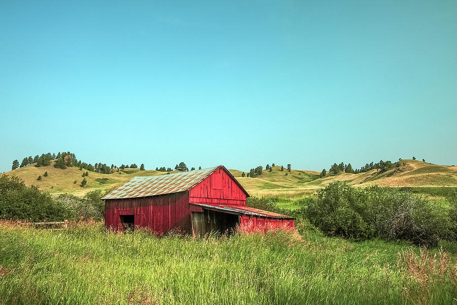 Nature Photograph - Beaver Creek Park Red Barn by Todd Klassy